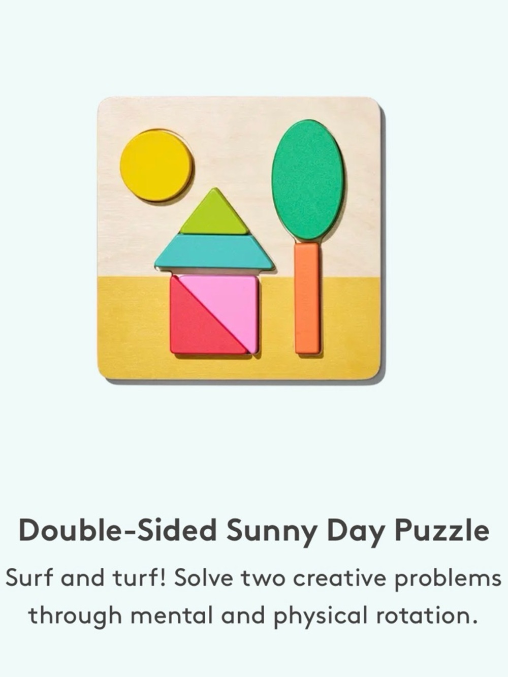 Lovevery Double Sided Sunny Day Puzzle